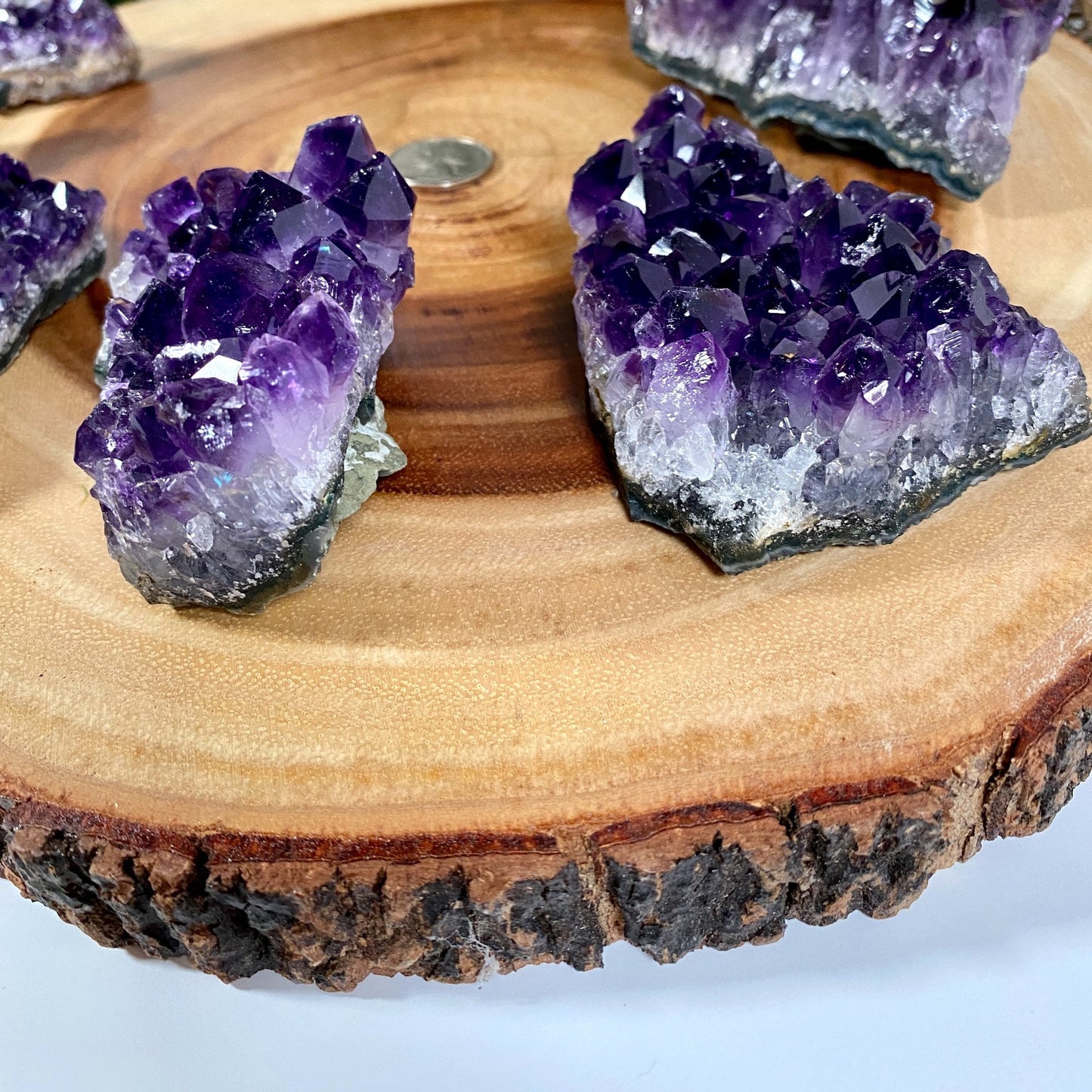 Raw Amethyst Crystal Cluster (choose your size) - Deep Purple Amethyst - Genuine Rough Uruguayan Geode