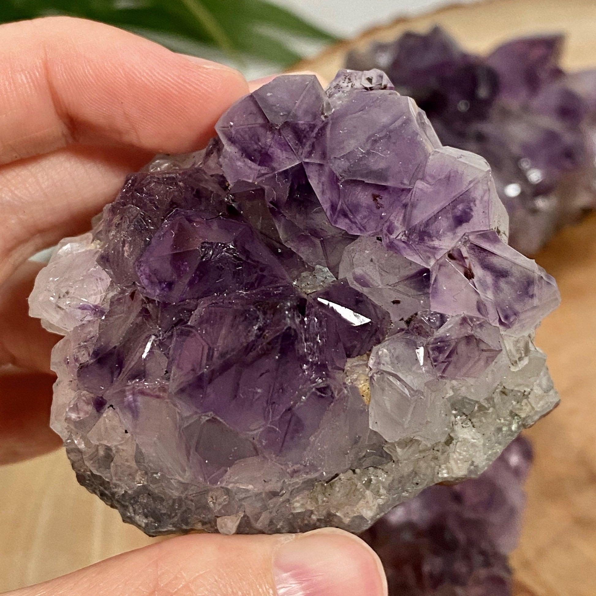 Raw Lilac Violet Amethyst (choose your size) - Lavender Amethyst Druzy from Brazil - Genuine Rough Geode for Crystal Grids, Healing, Reiki