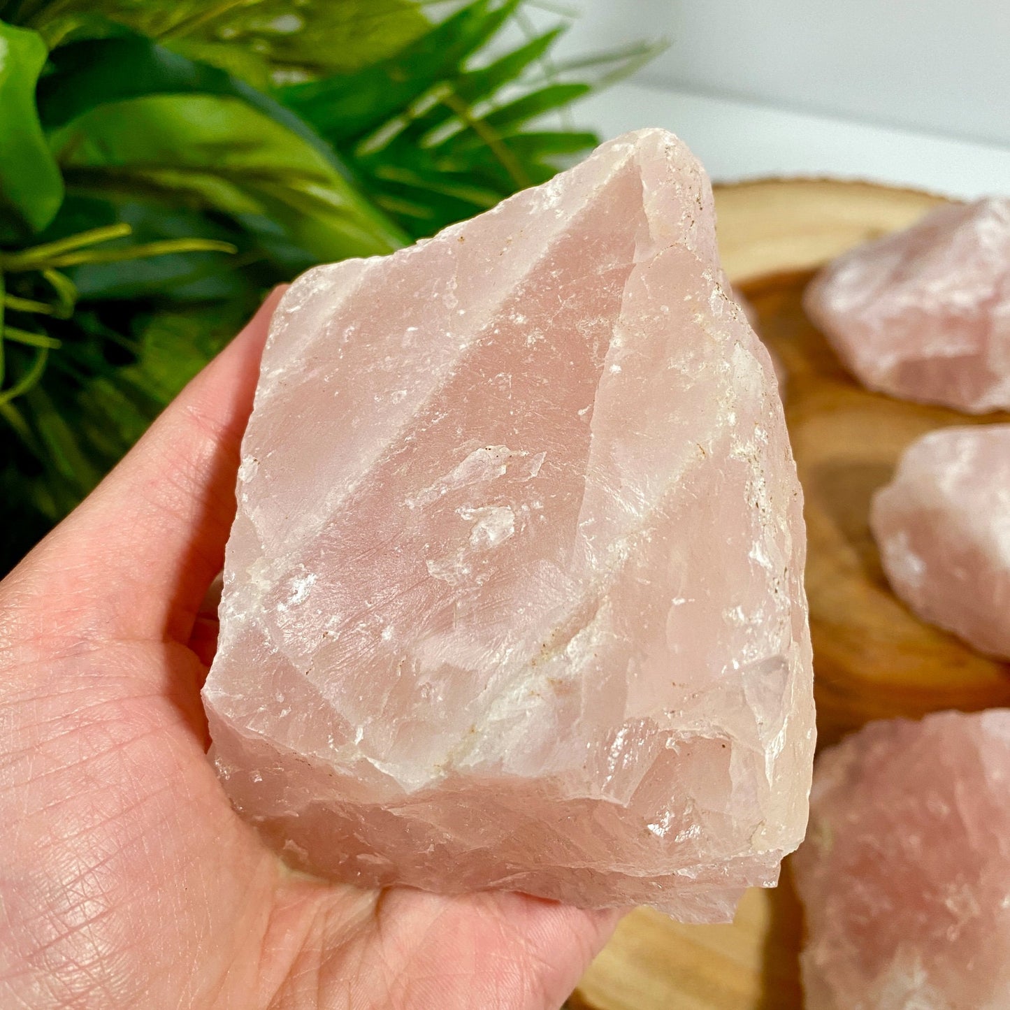 Large Rose Quartz Rough - Natural Love Crystal from Brazil - Genuine Raw Crystal for Meditation, Altar, Crystal Grids