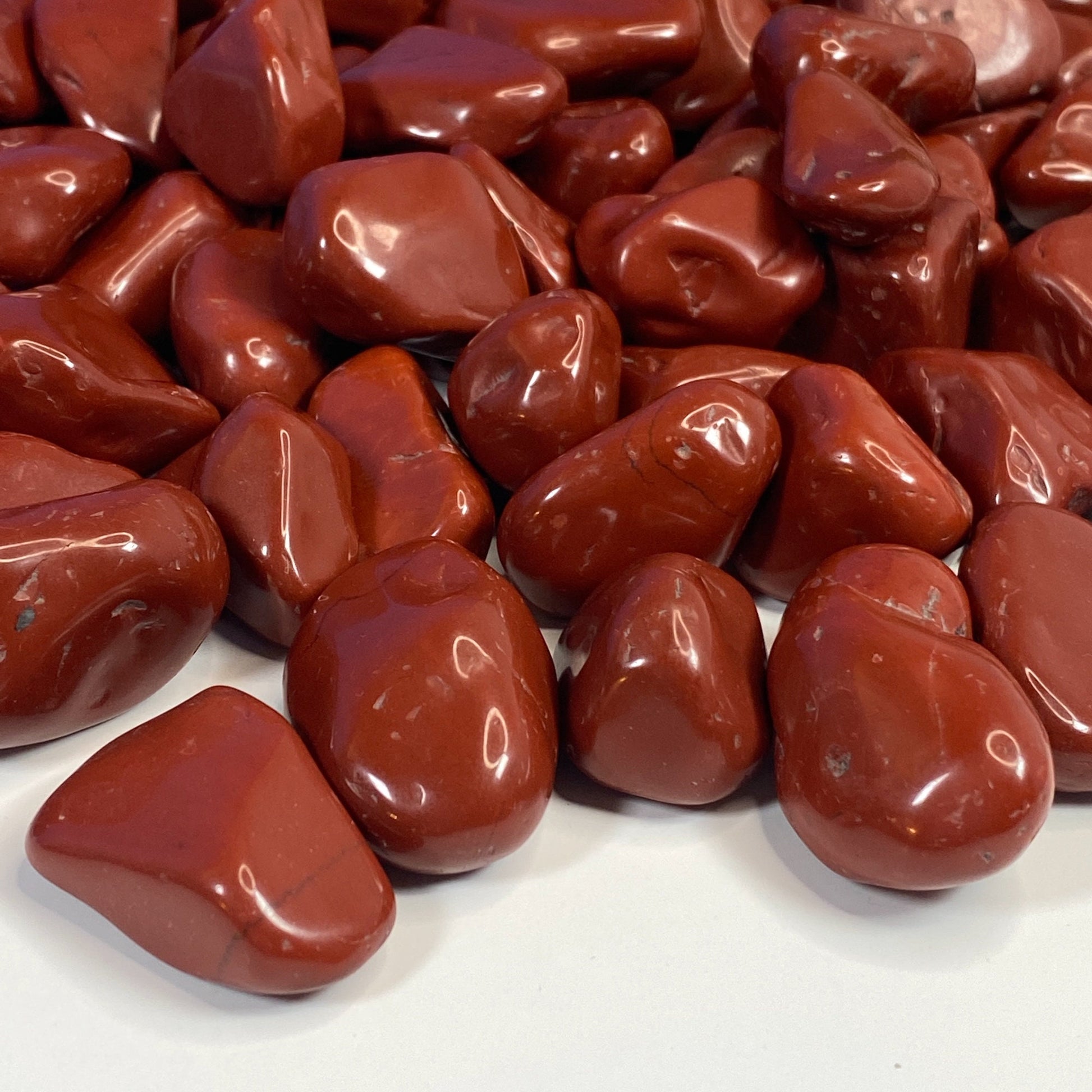 Natural Red Jasper Crystal - Red Tumbled Stone - Passion and Destress Crystals - genuine healing stones for root chakra