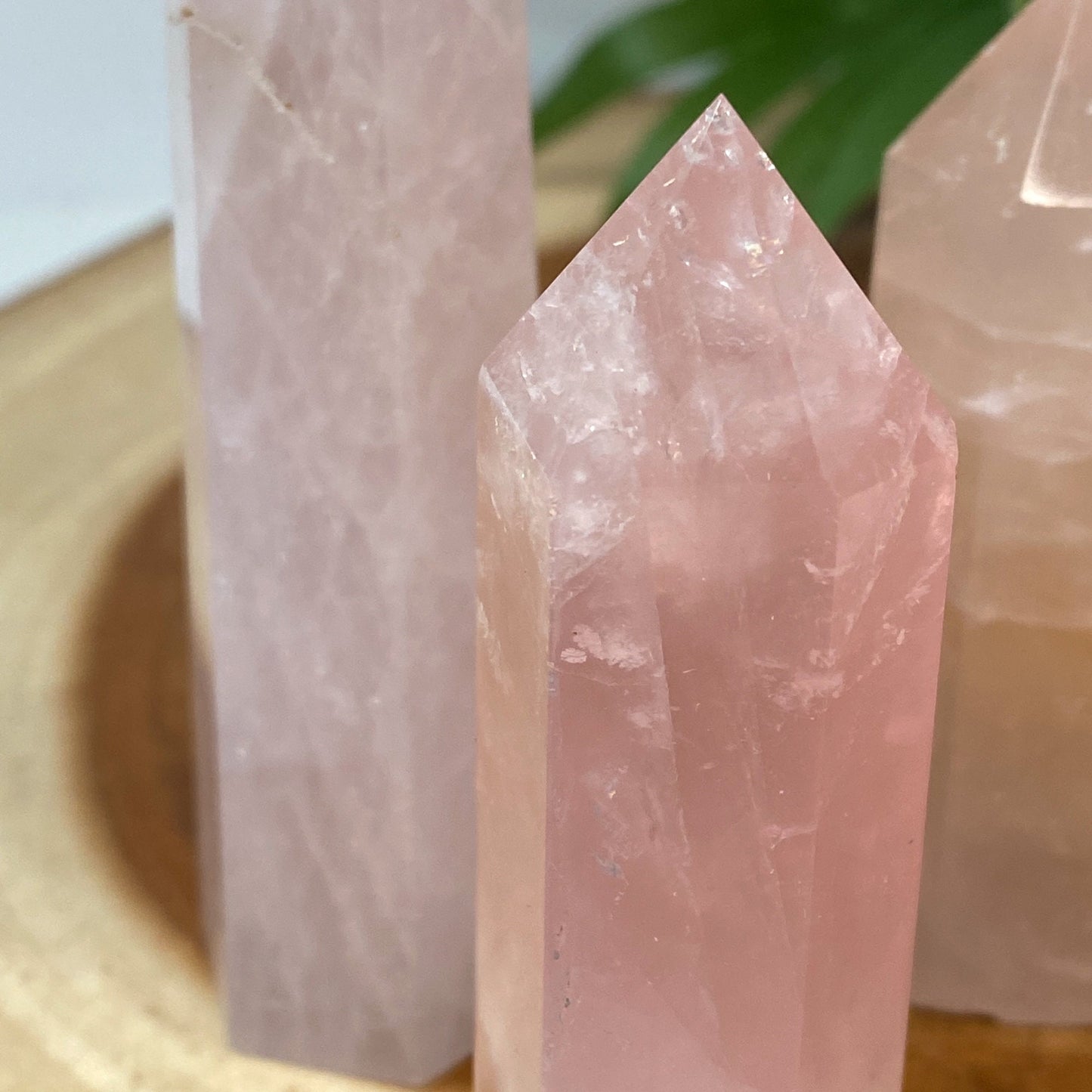 Natural Rose Quartz Tower Point from Brazil - Genuine Pink Crystal for Meditation, Crystal Grids, Healing, Reiki Chakra, Altars, Wand