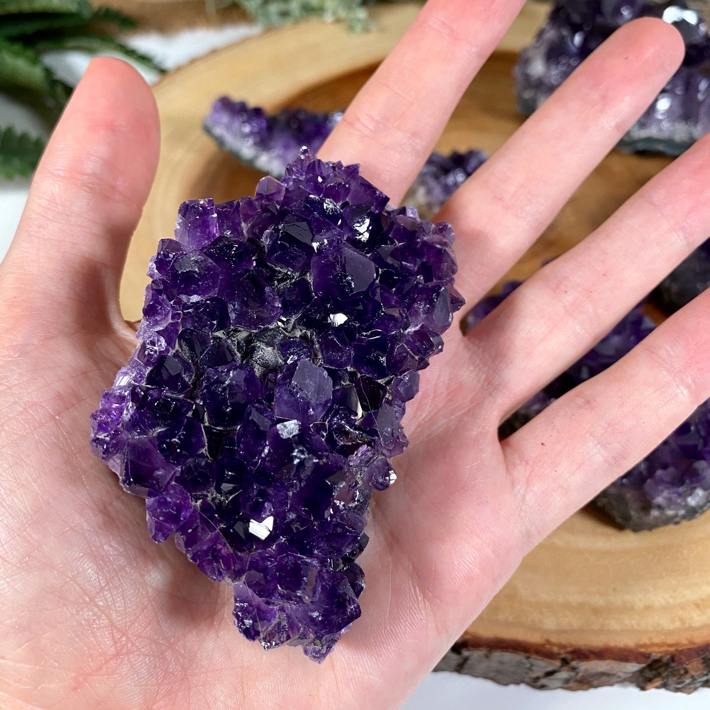 Raw Amethyst Crystal Cluster (choose your size) - Deep Purple Amethyst - Genuine Rough Uruguayan Geode