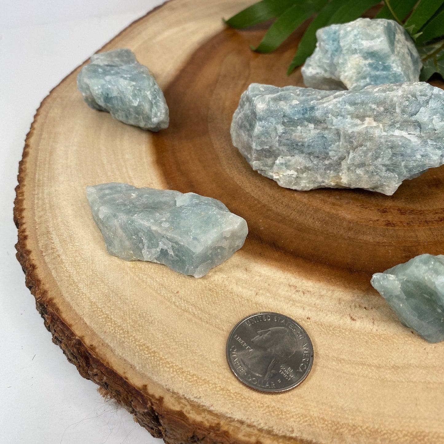 Large Aquamarine Rough - Natural Empowerment Crystal from Brazil - Genuine Raw Blue Crystal for Meditation, Altar, Crystal Grids