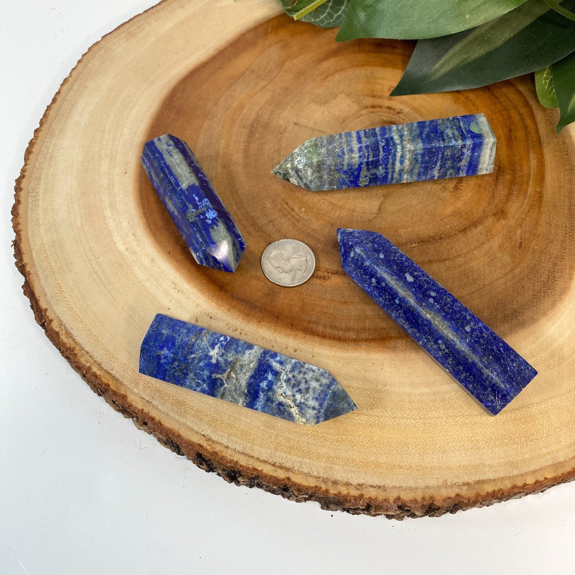 Natural Lapis Lazuli Tower Point from Pakistan - Blue Crystal for Meditation, Crystal Grids, Healing, Reiki Chakra, Altars, Wand