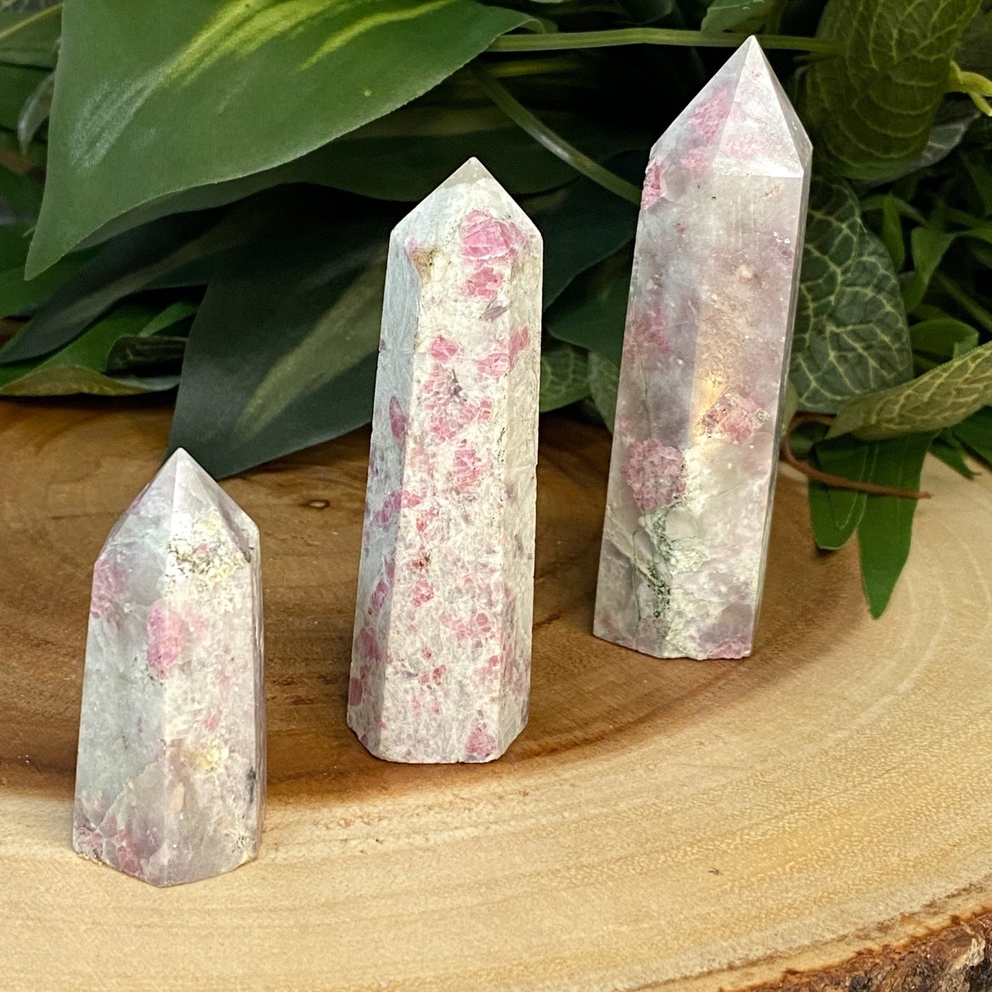 Natural Pink Tourmaline Tower Point from India - Pink Crystal for Meditation, Crystal Grids, Healing, Reiki Chakra, Altars, Wand