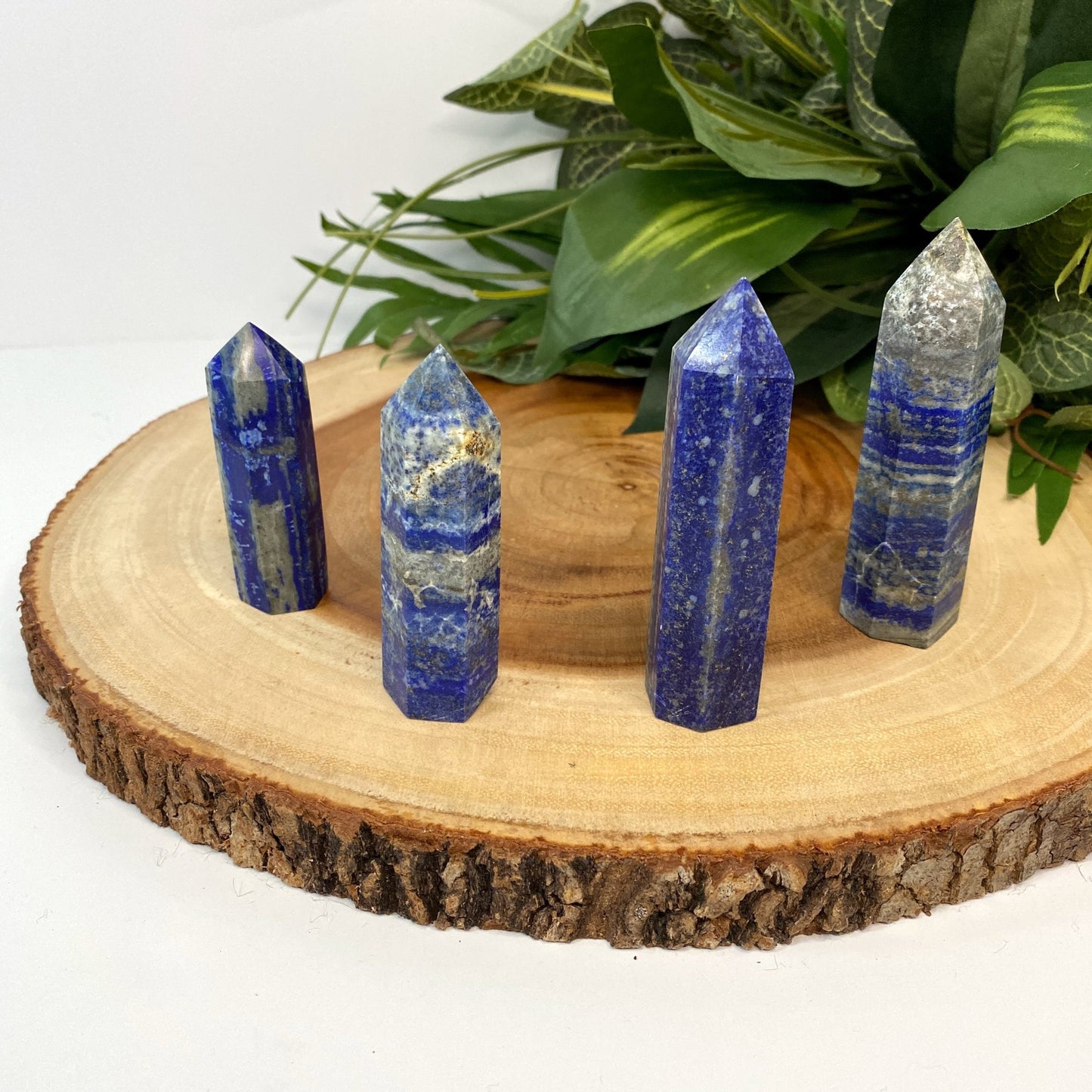 Natural Lapis Lazuli Tower Point from Pakistan - Blue Crystal for Meditation, Crystal Grids, Healing, Reiki Chakra, Altars, Wand